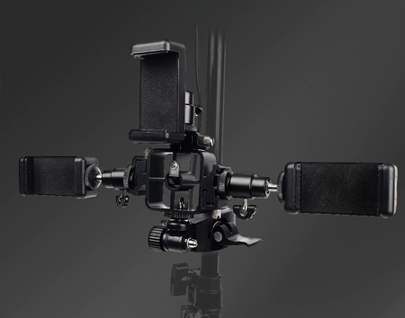 Three phone clamps available